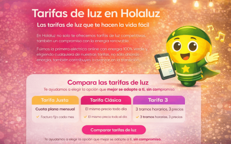 tarifas de luz de hola luz