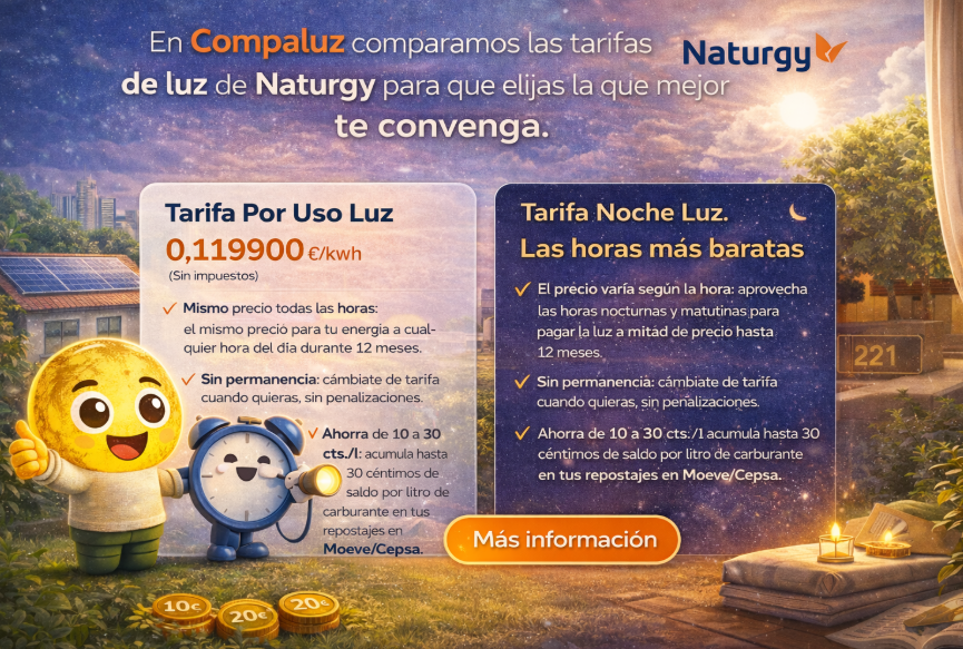 Naturgy mejores tarifas