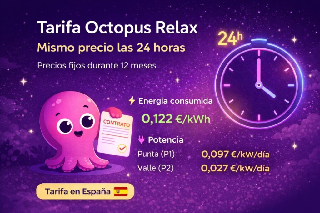 tarifa octopus relax
